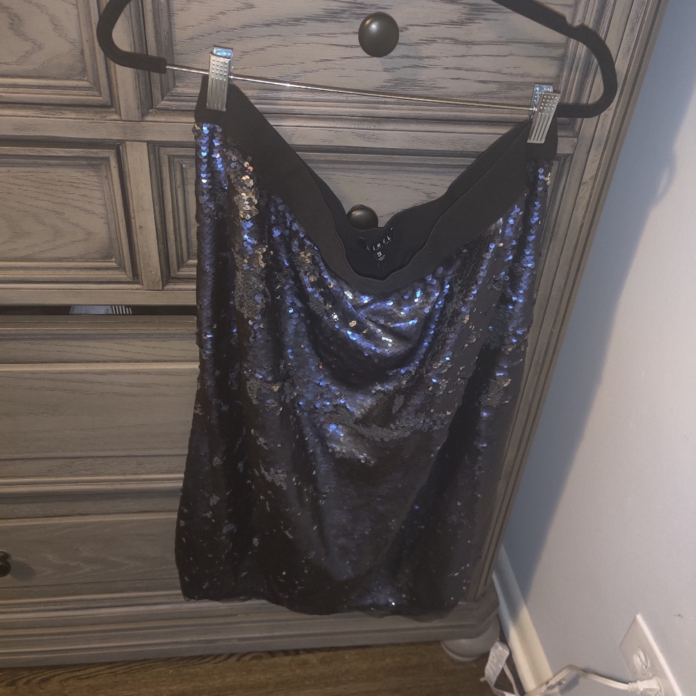 Rebel Sequin Skirt Hidden Message